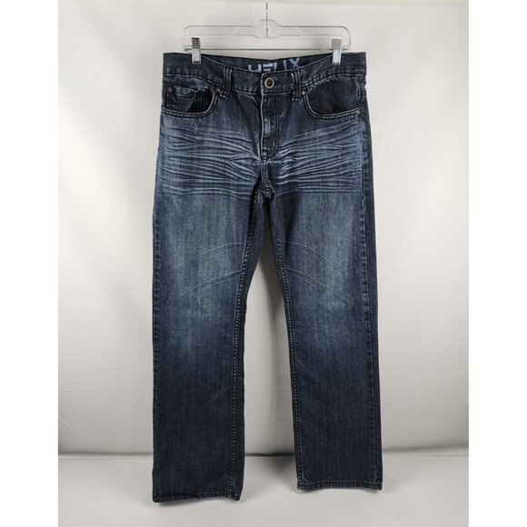 Helix Jeans Mens 32x31 Blue N56 Slim Bootcut Denim - Picture 1 of 10
